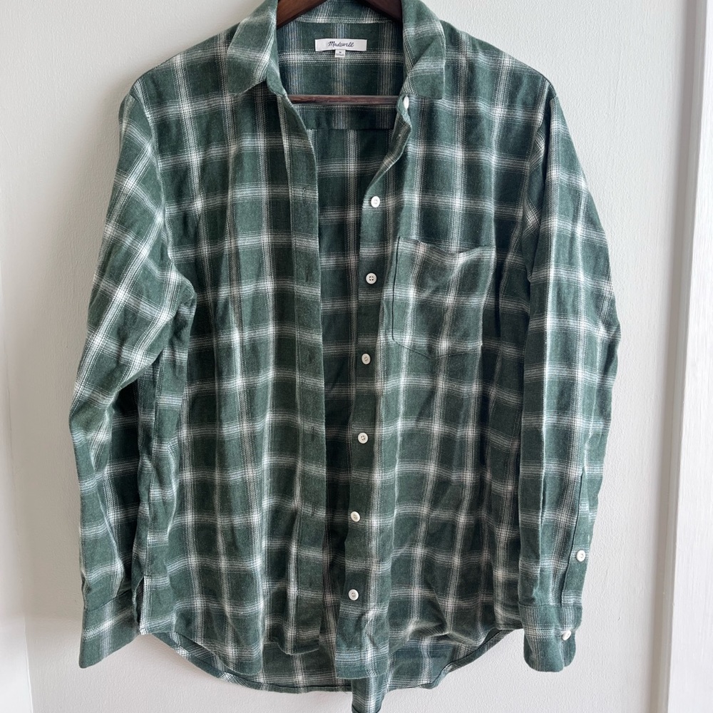 Madewell Oversized Ex-Boyfriend Shirt in Delford Plaid